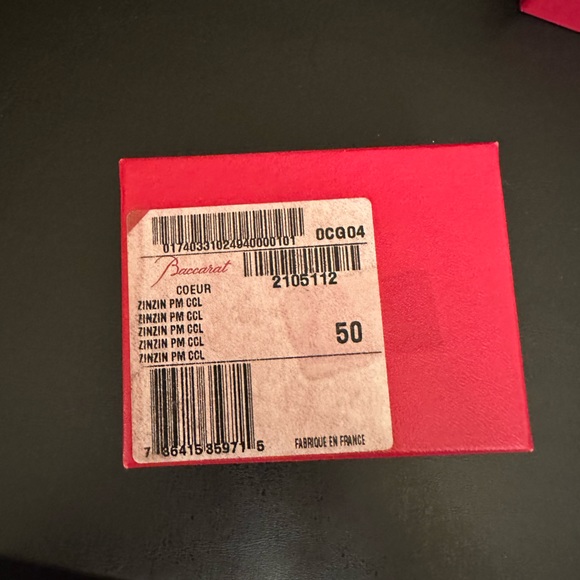 Baccarat Zan Small Clear Heart - Picture 5 of 5